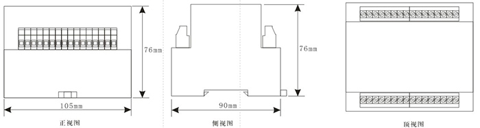 DCS-12外形尺寸及安裝開孔圖