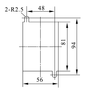 DZ-3/Z2安裝開孔尺寸圖