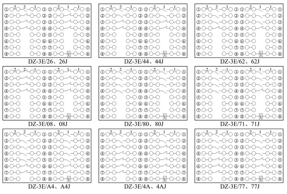 DZ-3E/26、DZ-3E/26J接線圖