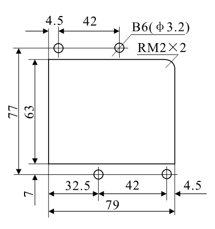 DZ-3E/4A、DZ-3E/4AJ安裝開孔尺寸圖