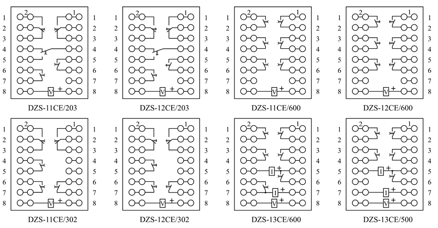 DZS-13CE/500內(nèi)部接線圖