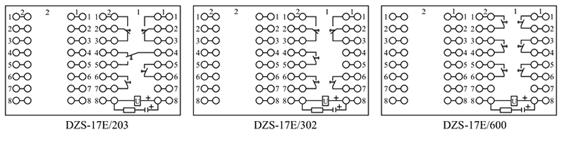 DZS-17E/302內(nèi)部接線圖