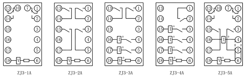 ZJ3-5A內部接線圖