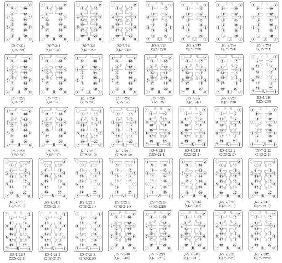 JZS-7/2412內(nèi)部接線圖