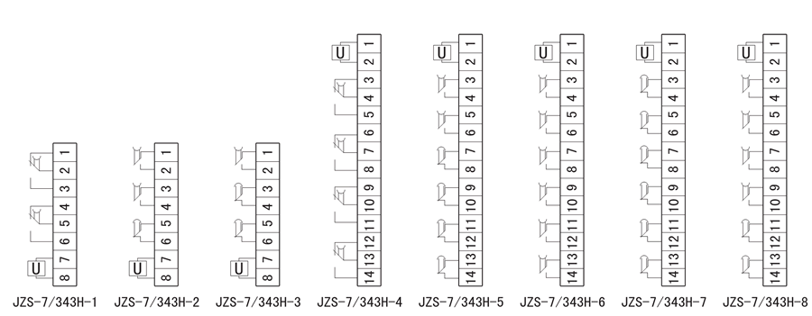 JZS-7/343H-7內(nèi)部接線圖