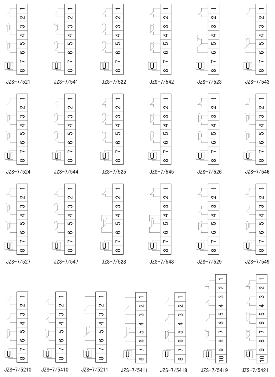 JZS-7/5418內(nèi)部接線圖