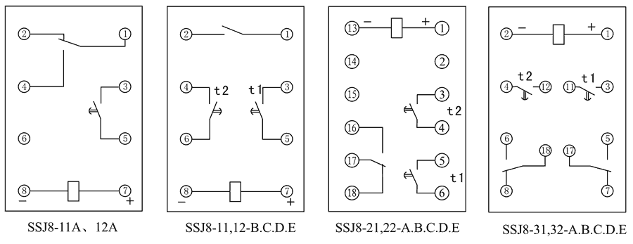 SSJ8-22D內(nèi)部接線圖