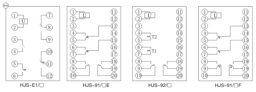 HJS-E1/1內部接線圖