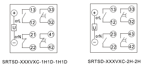 SRTSD-24VDC-1H1D-1H1D內(nèi)部接線圖