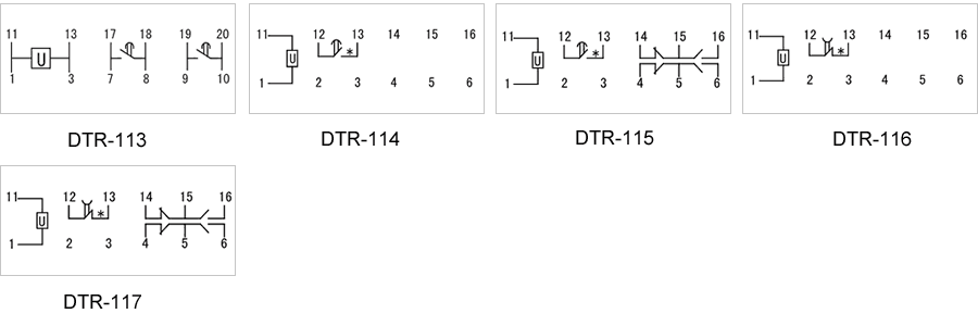 DTR-113內(nèi)部接線圖