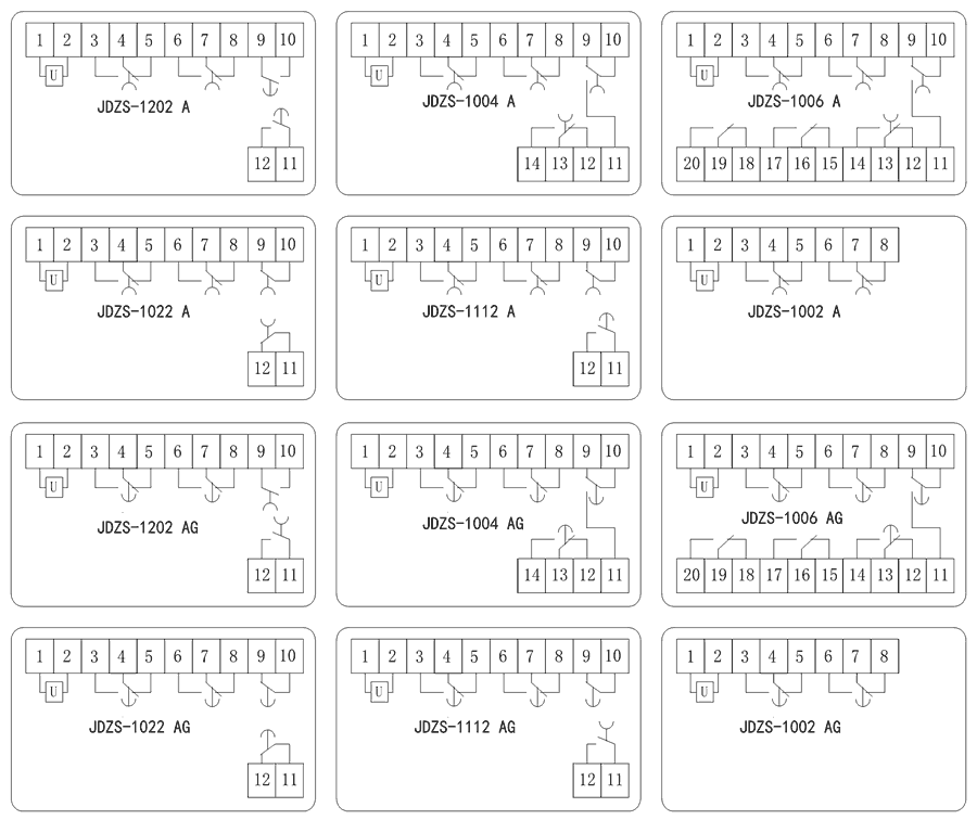 JDZS-1004AG內(nèi)部接線圖