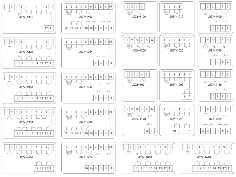 JDZY-1202內(nèi)部接線圖