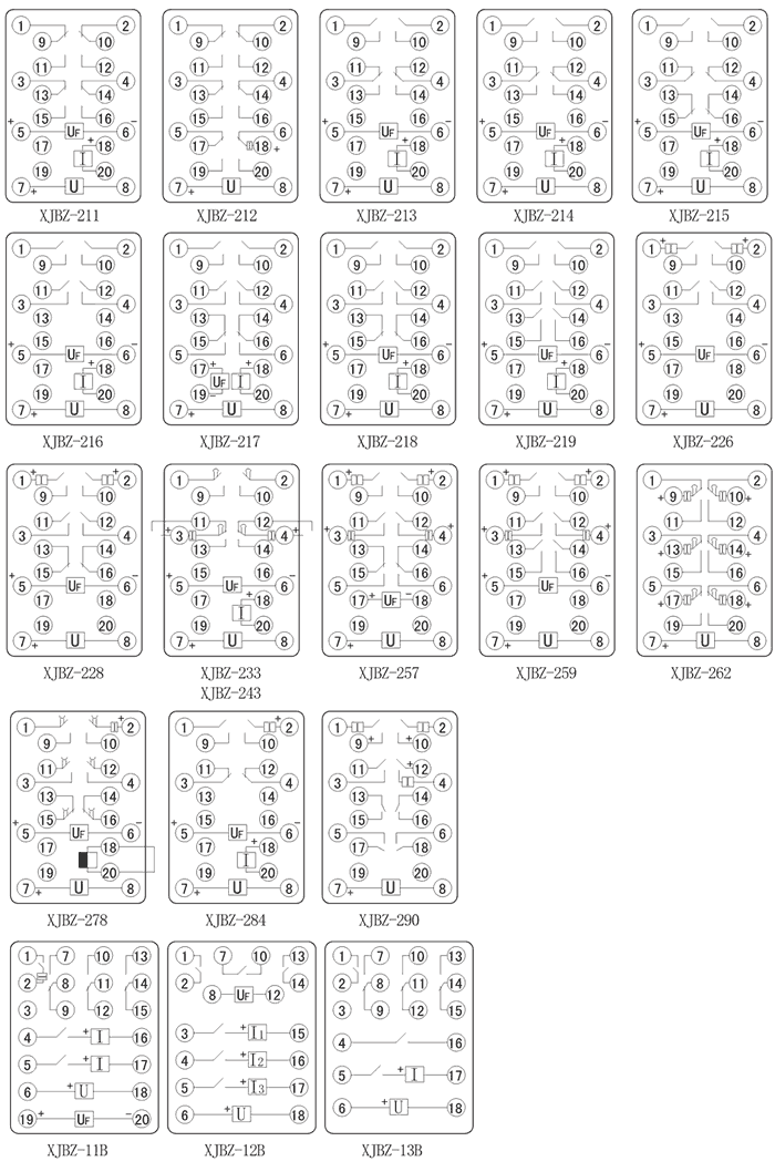 XJBZ-217內(nèi)部接線圖