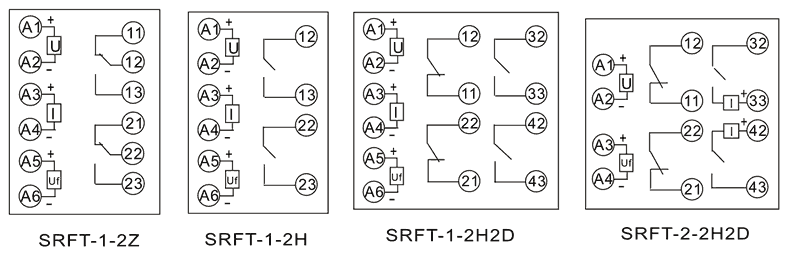 SRFT-3-2H2D內(nèi)部接線圖