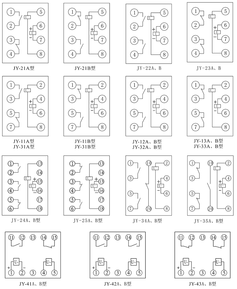 JY-25A內(nèi)部接線圖