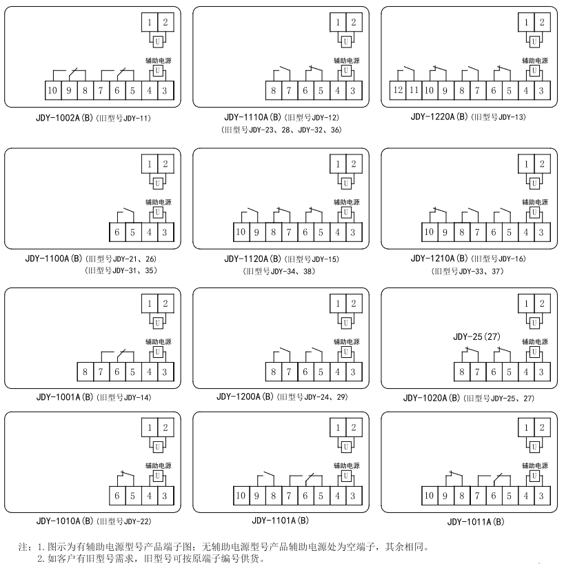 JDY-1200B內(nèi)部接線圖