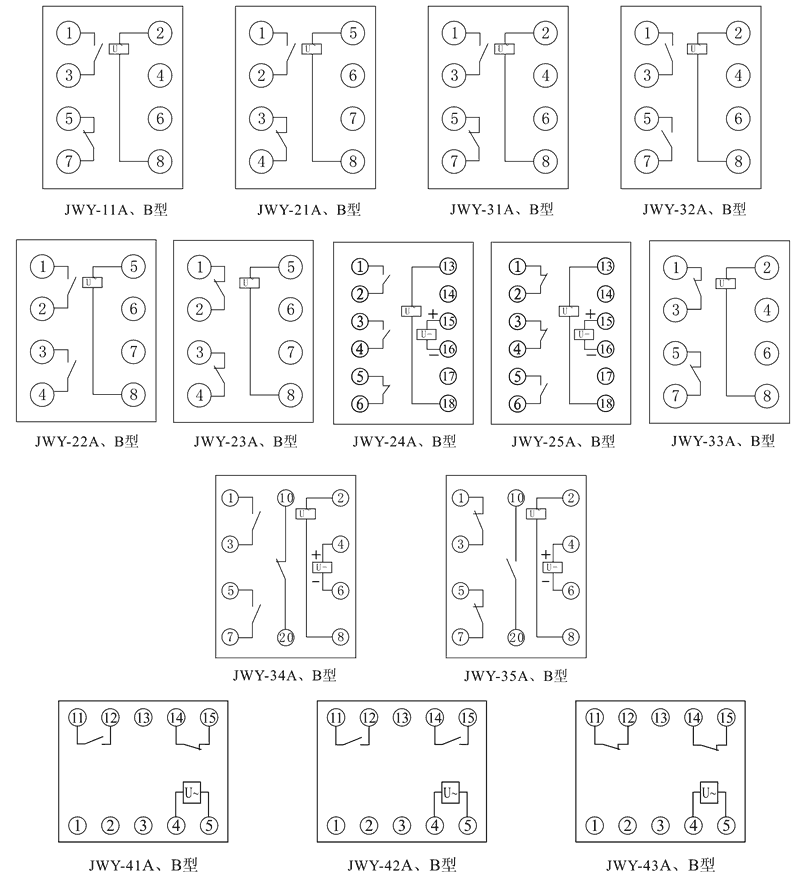 JWY-22A內(nèi)部接線圖