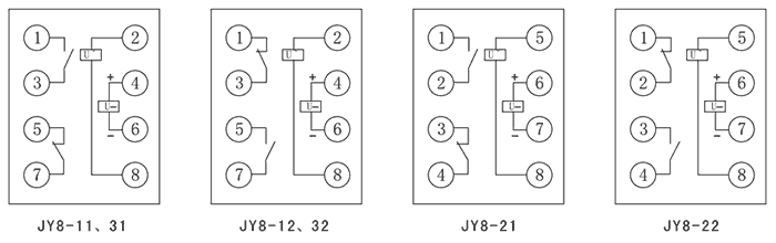 JY8-21D內部接線圖