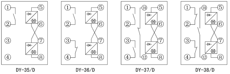 DY-38/D內(nèi)部接線圖