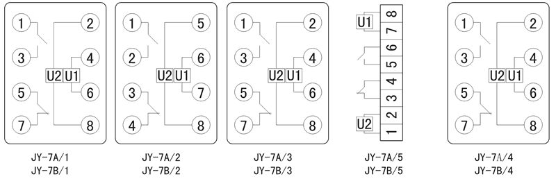 JY-7B/5內(nèi)部接線圖