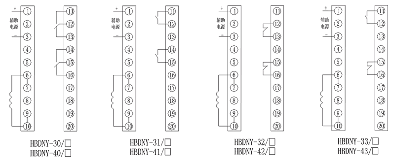 HBDNY-40/4內(nèi)部接線(xiàn)圖