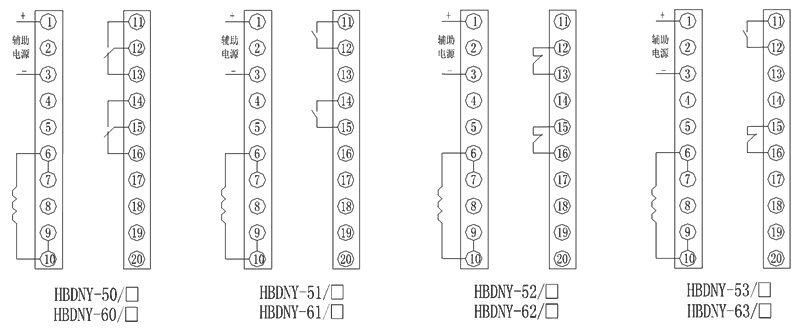 HBDNY-61/2內(nèi)部接線圖