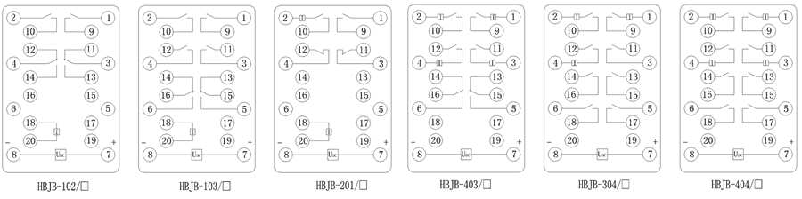 HBJB-404/2內(nèi)部接線圖