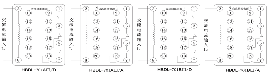 HBDL-701A1/A內(nèi)部接線圖