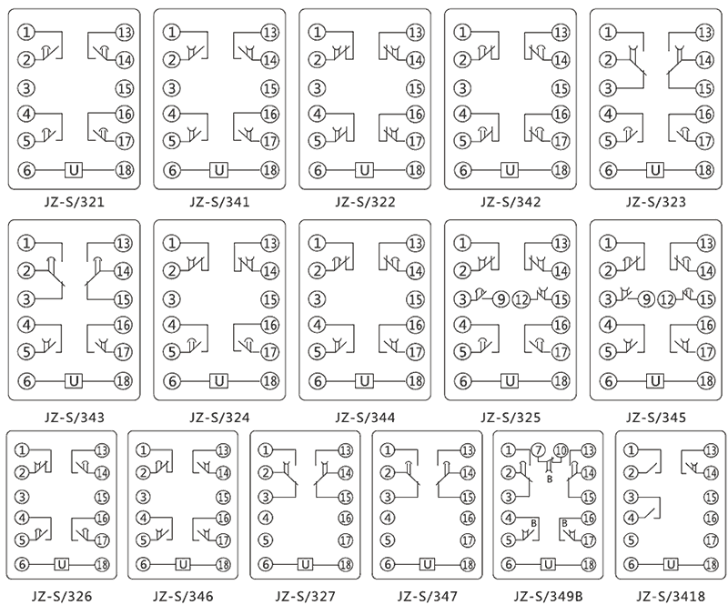 JZ-S/344內(nèi)部接線圖