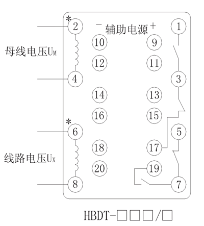 HBDT-23Q/1內(nèi)部接線圖