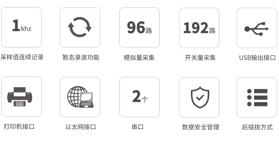 故障錄波屏特點